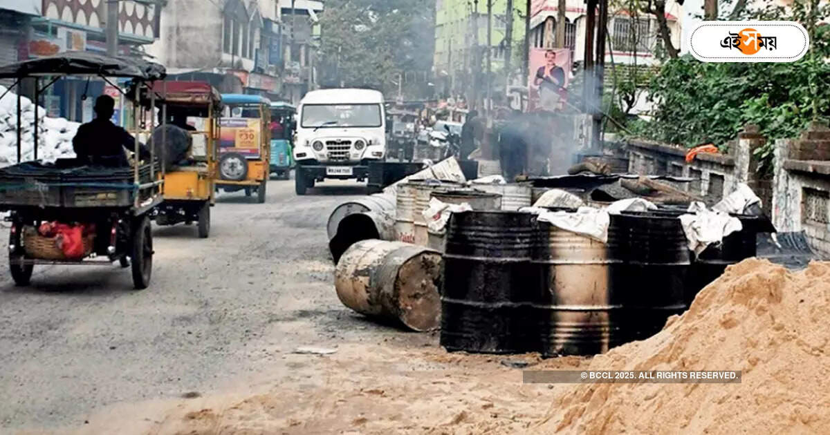 Barasat KNC Road : প্রায় ১ কোটি টাকায় কেএনসি রোড সংস্কার পূর্ত দপ্তরের – west bengal public works department renovation barasat knc road