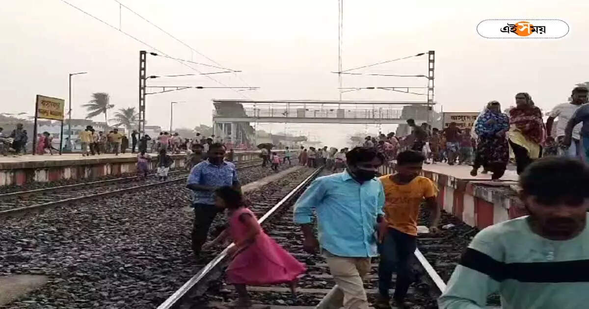Murshidabad News : চলন্ত ট্রেনে দৌড়ে উঠতে গিয়ে বিপত্তি, শিউরে ওঠার মতো ঘটনা বাসুদেবপুরে – passenger got into the rail accident while boarding the moving train at basudebpur station murshidabad