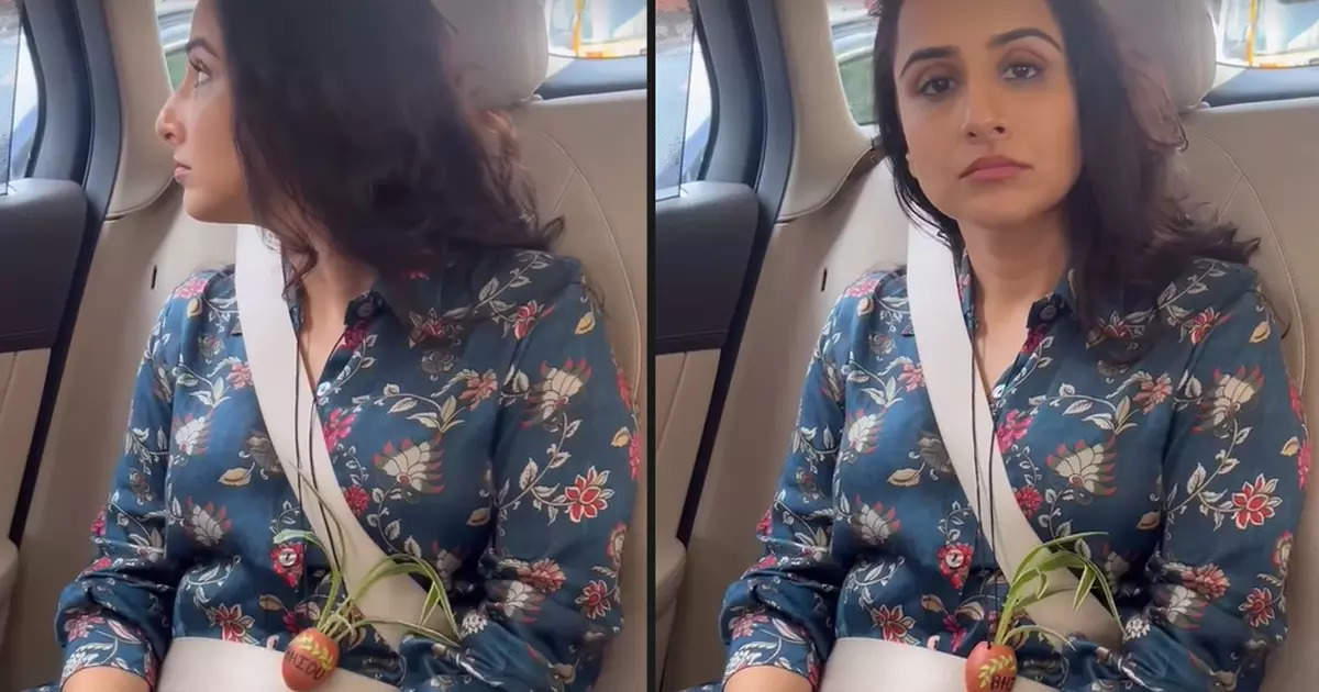 Vidya Balan neither wore a diamond chain nor a gold chain around her neck, told why she is roaming around with this plant hanging from her neck