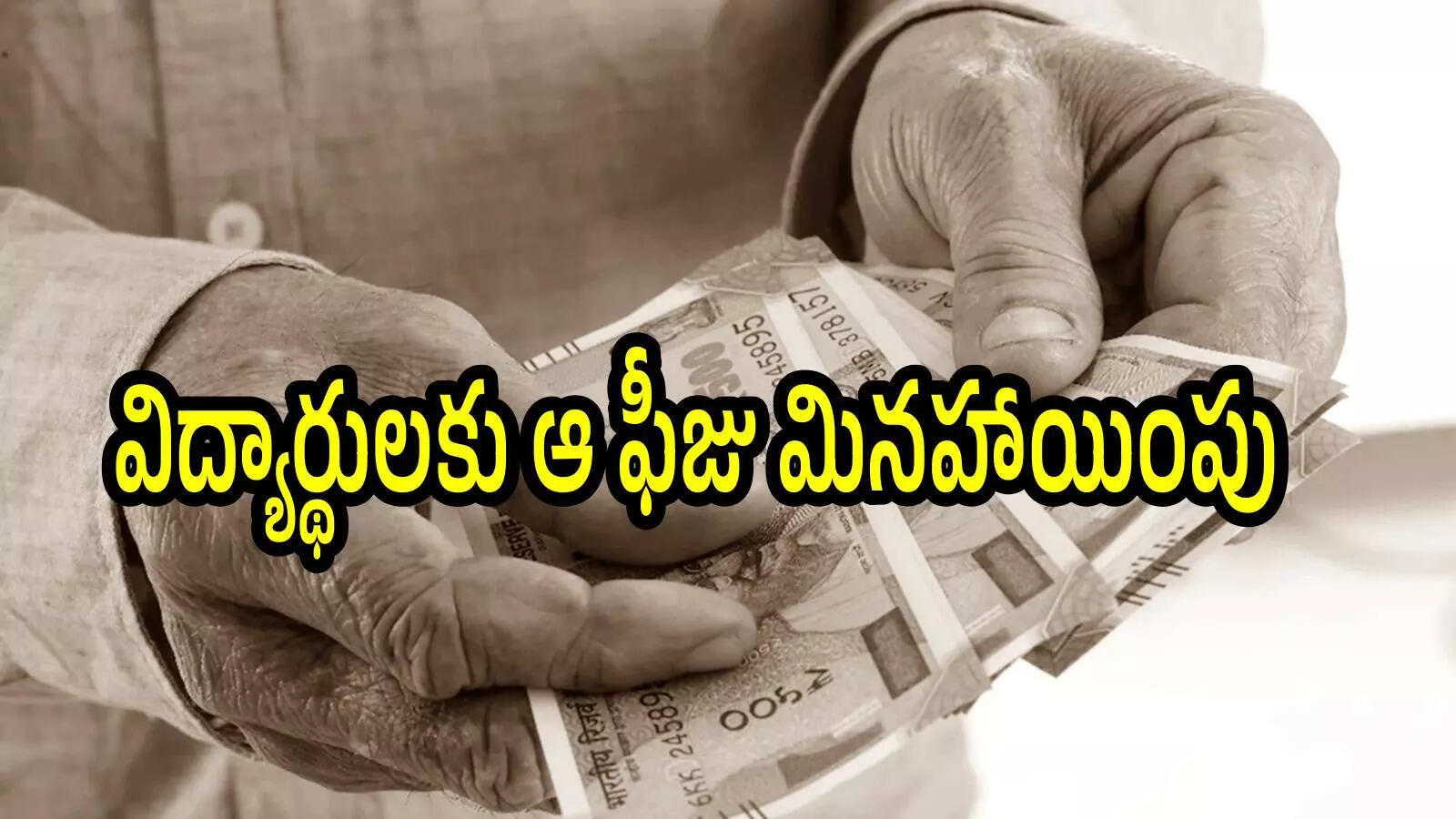 ఏపీలో ఆ విద్యార్థులకు భారీ ఊరట.. రూ.10,600 కట్టక్కర్లేదు, కీలక ప్రకటన