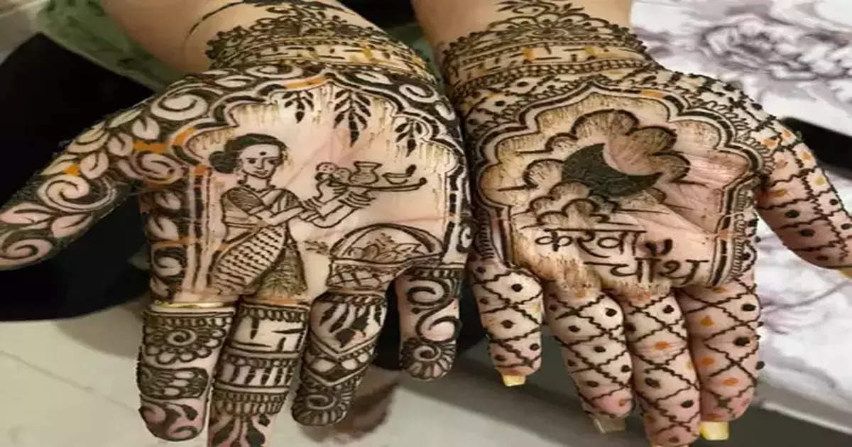 Karva Chauth 2023 Mehndi Design: यहां से चुनें करवा चौथ के लिए बेस्ट मेहंदी  डिजाइन्स, भरभरकर तारीफ करेंगे देखने वाले - Karva Chauth Mehndi Designs 2023  best mehndi designs for karwa chauth