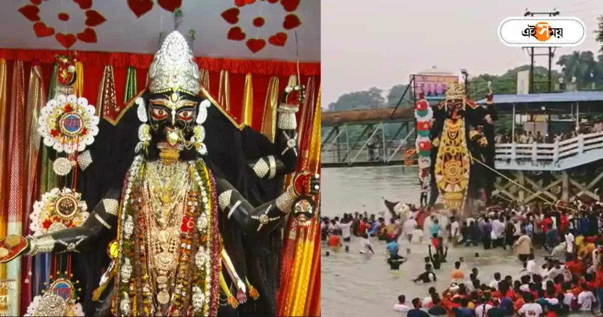 Boro Maa Naihati : বড়মার নিরঞ্জনে ভিড়ে ভিড়! মাকে বিদায় জানাতে নৈহাটি জনসমুদ্র, দেখুন ছবি – boro maa naihati idol immersion huge number of devotees gather their