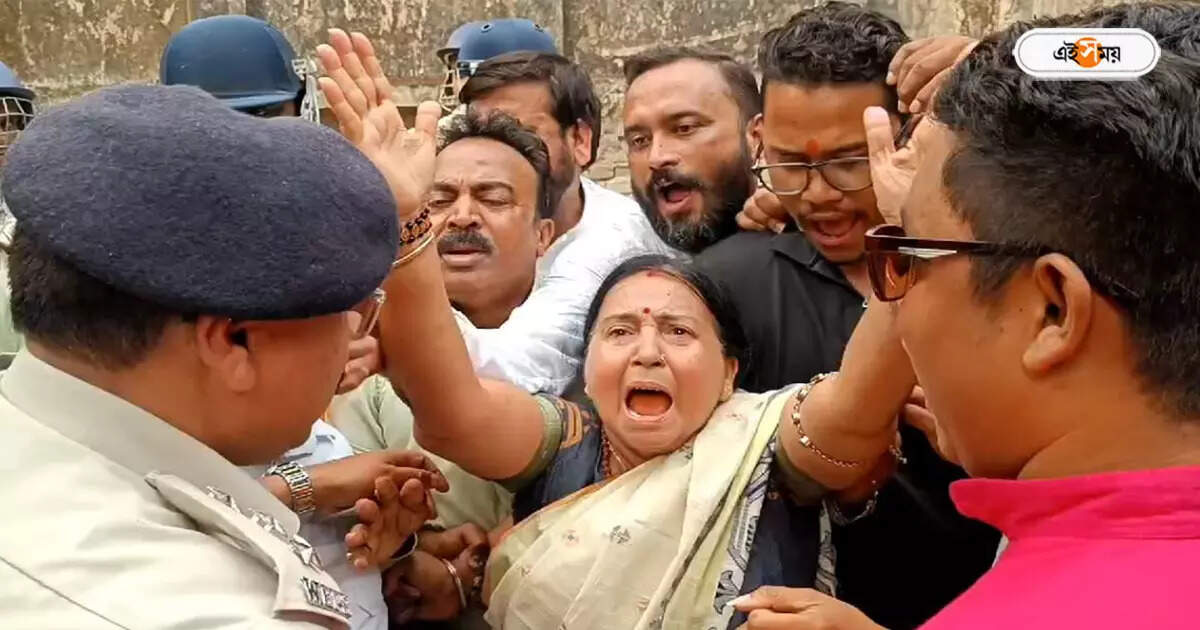 BJP West Bengal,প্রার্থীকে নিয়ে বুথে ঢোকার চেষ্টা, বাধা BJP বিধায়ককে! ধুন্ধুমার জলপাইগুড়িতে – bjp mla shikha chatterjee protestation creates unrest at polling booth in jalpaiguri