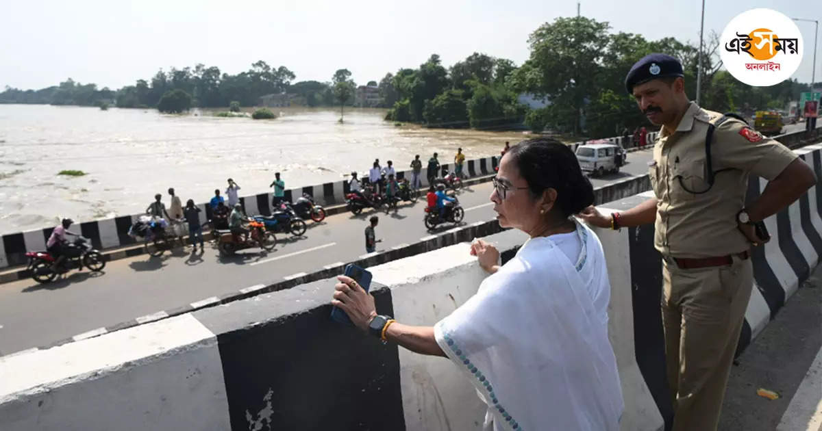 মমতা বন্দ্যোপাধ্যায়,‘ম্যান মেড বন্যা’, জেলায় বন্যা পরিস্থিতি পরিদর্শনে গিয়ে কেন্দ্রকে তোপ মমতার – mamata banerjee blamed dvc for flood situation in west bengal