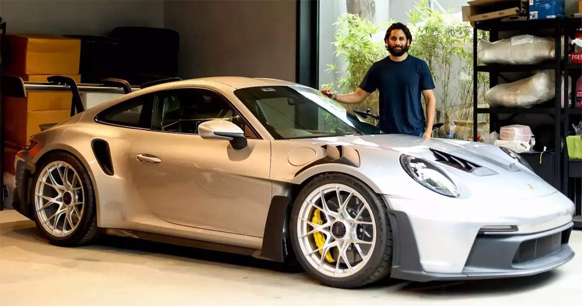 Naga Chaitanya bought a new Porsche 911 worth ₹ 3.5 crore, many cars like Ferrari already in the convoy