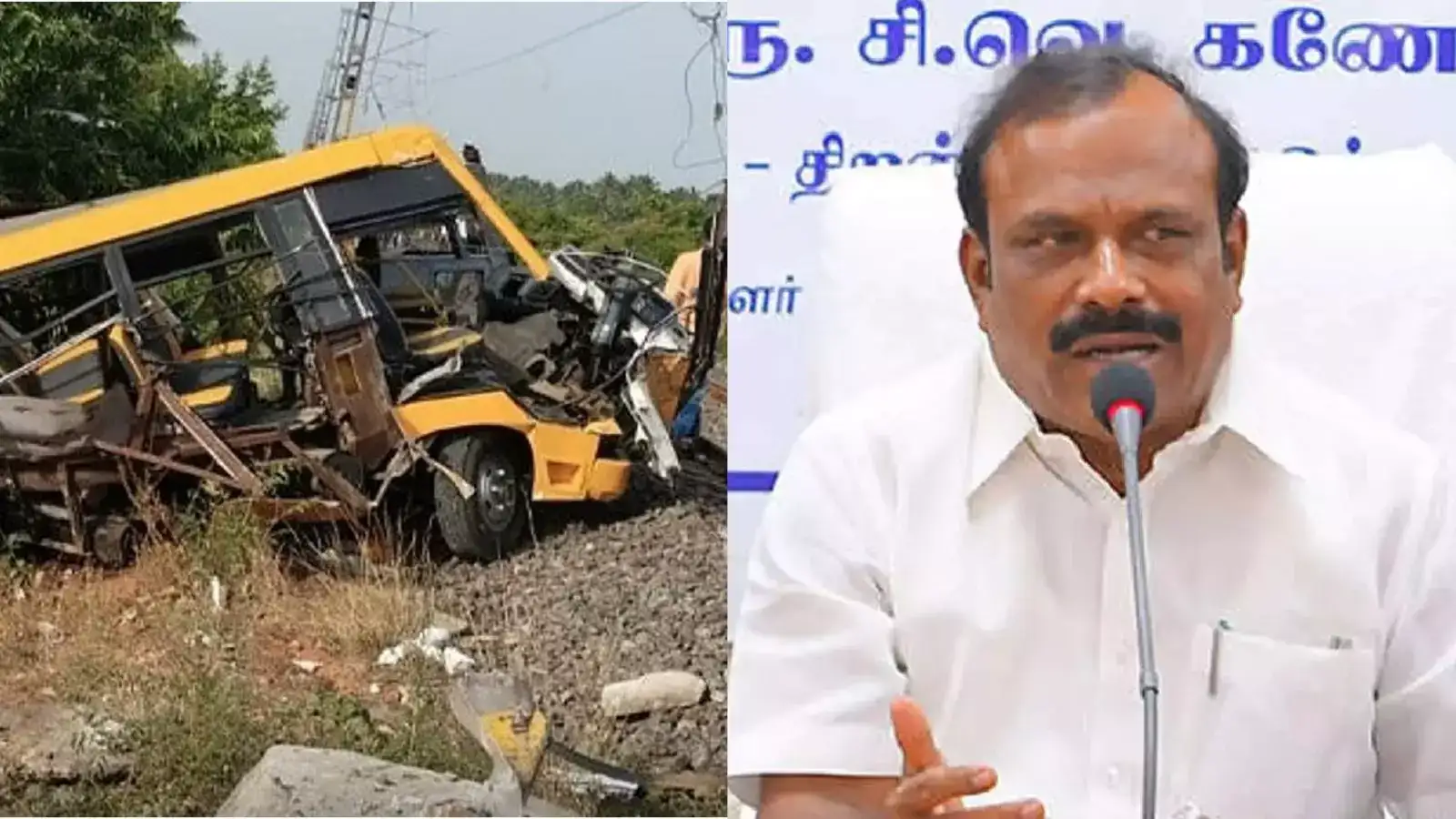 கடலூர் பள்ளி வேன் விபத்துக்கு காரணமானவர் மீது உரிய நடவடிக்கை: அமைச்சர் சி.வெ.கணேசன்! 