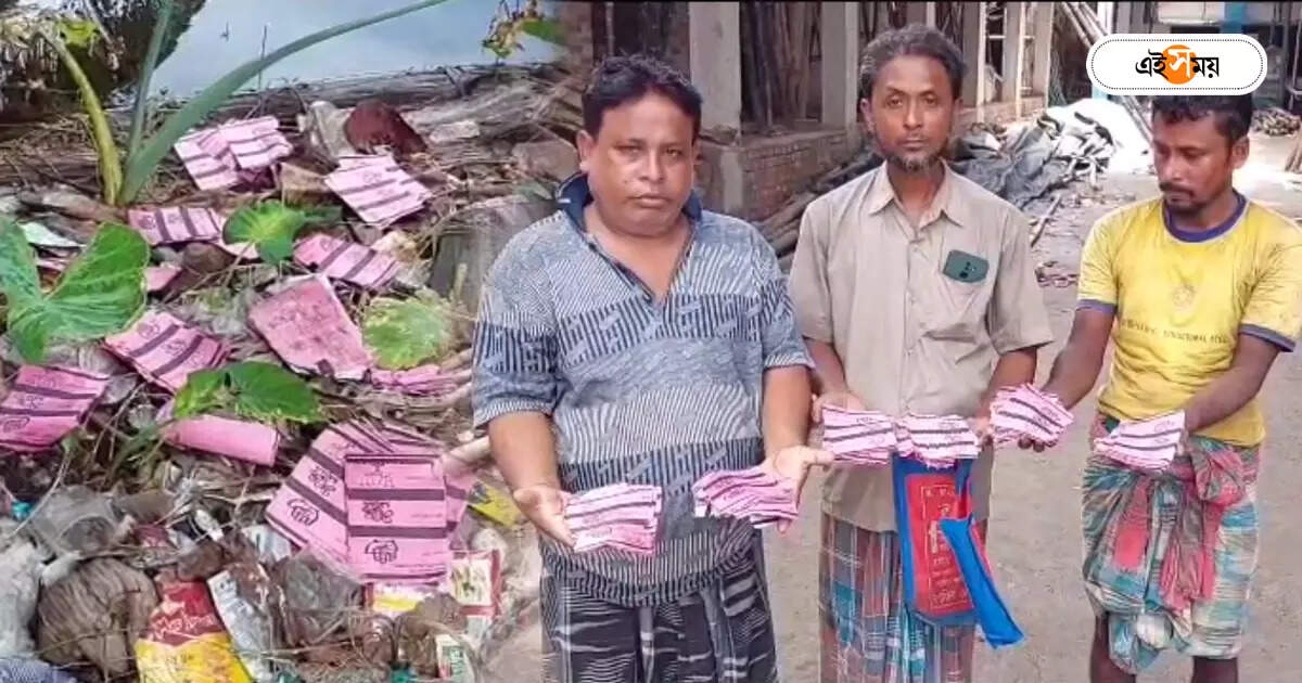 Panchayat Election Ballot Paper : গণনা কেন্দ্রের পাশের পুকুর থেকে উদ্ধার ব্যালট পেপার, হইচই বাদুরিয়ায় – more than 500 ballot papers were recovered from pond side of counting centre in baduria