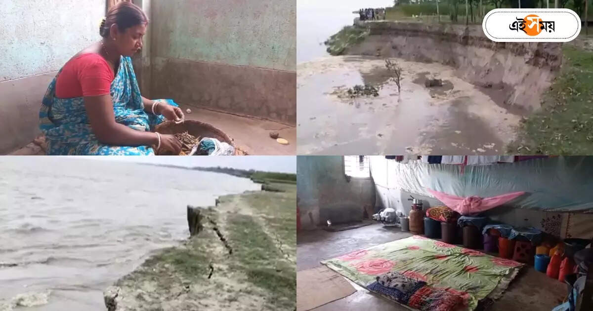 Malda News,গঙ্গা ভাঙনে সর্বস্ব হারিয়ে ৮ বছর ধরে স্কুলেই বাস, ভোটের আগে মুখ খুললেন মালদার বাস্তুহারারা – malda ganga erosion sufferer alleges they do not get any help and rehabilitation from government till now