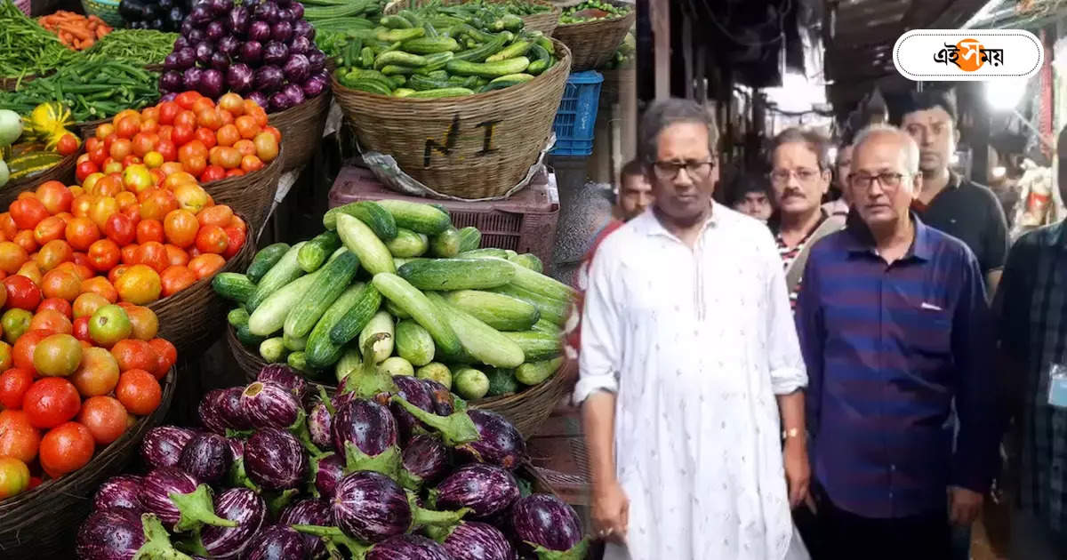 Task Force Raid : নিত্য প্রয়োজনীয় জিনিসের দাম আকাশছোঁয়া, নিয়ন্ত্রণে বাগুইআটি বাজারে টাস্ক ফোর্সের হানা – west bengal task force officers raid baguiati vegetable market