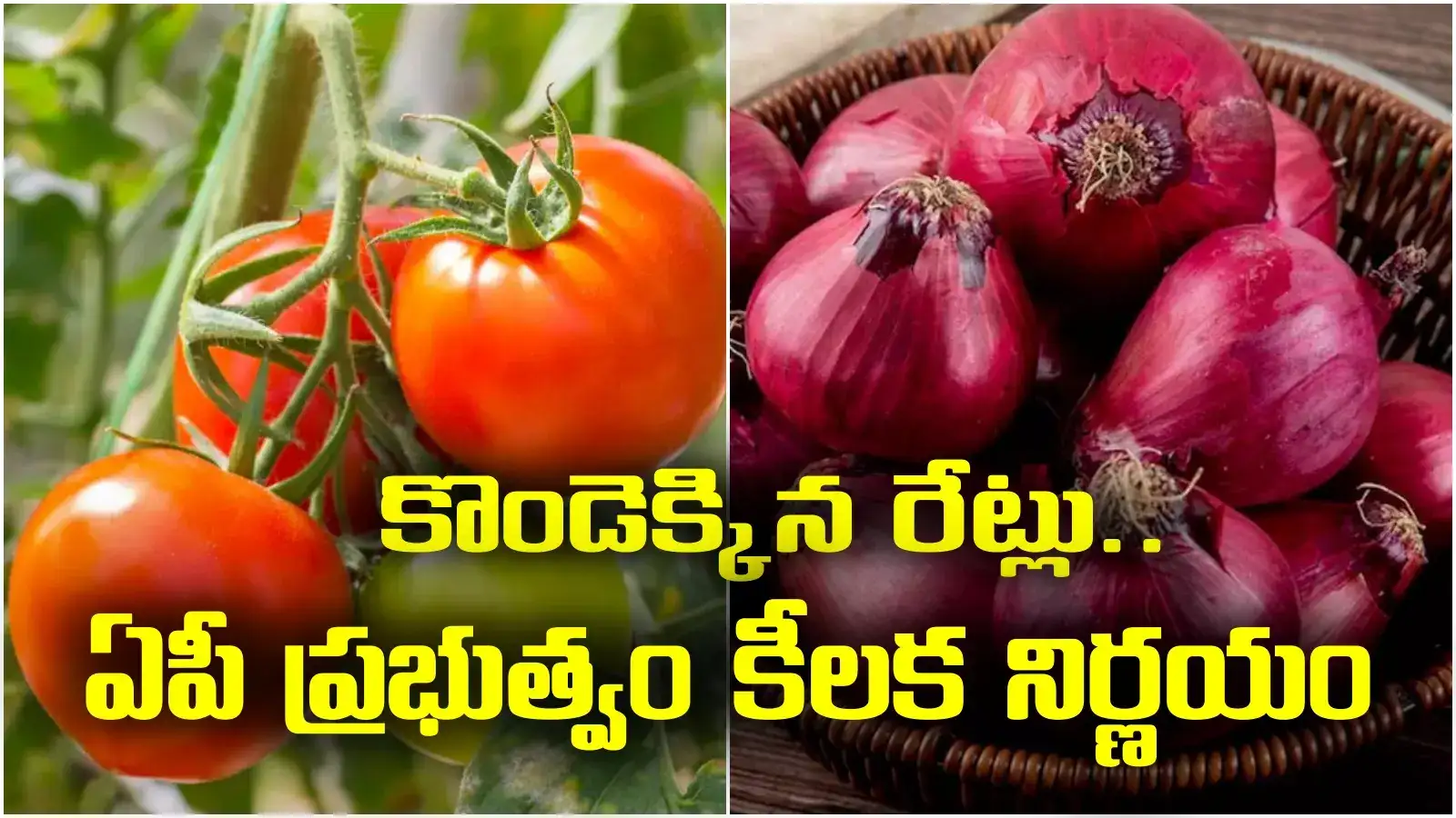 Tomato prices: కొండెక్కిన టమాటా, ఉల్లి ధరలు.. ఏపీ ప్రభుత్వం కీలక నిర్ణయం