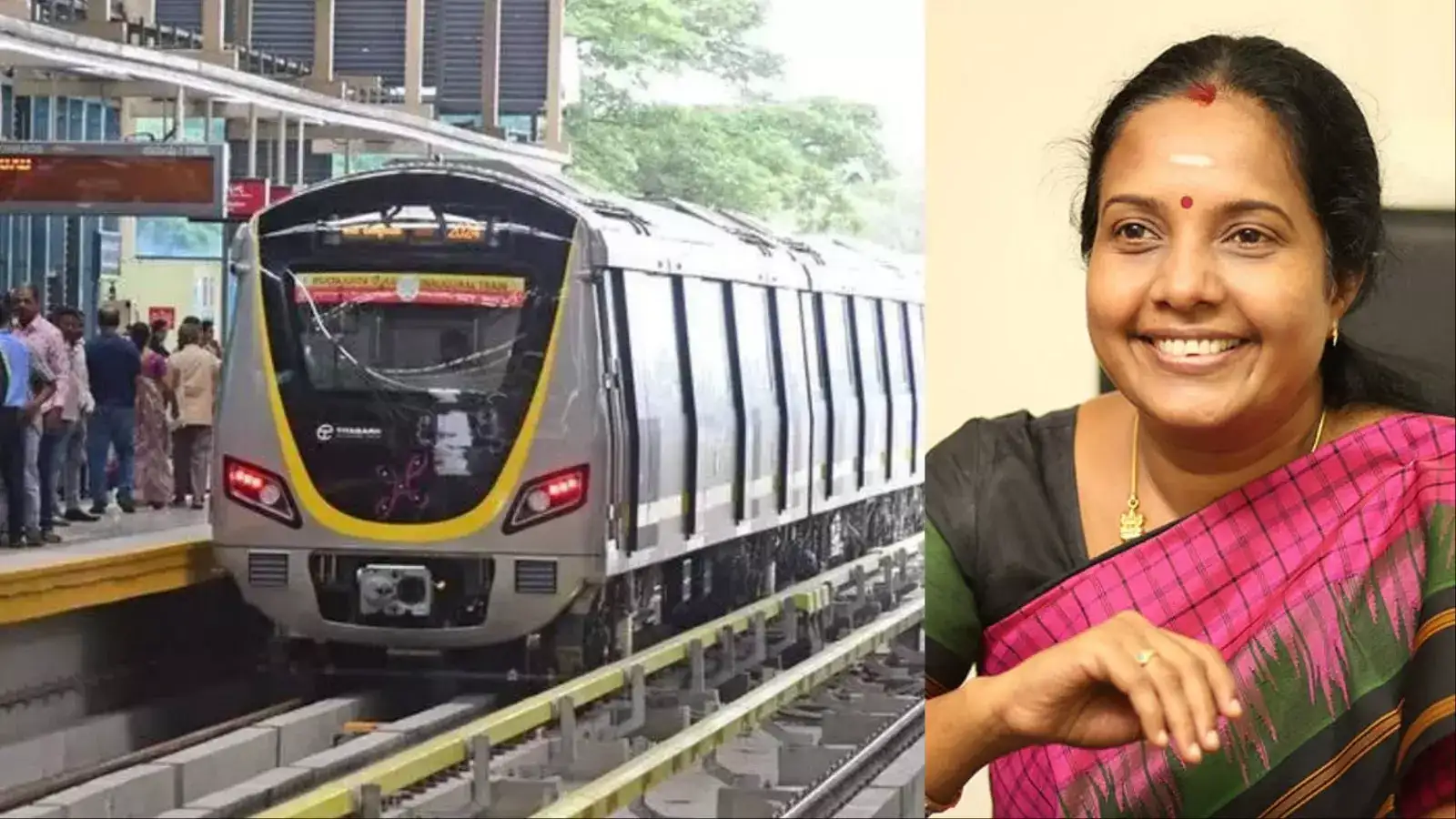 பெங்களூரு – ஓசூர் மெட்ரோ ரயில் திட்டத்தை கைவிடக் கூடாது- வானதி சீனிவாசன்! 