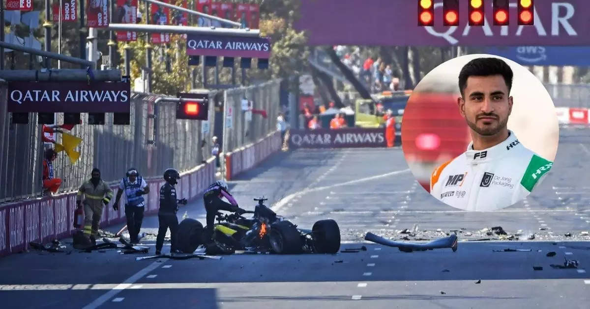 Kush Maini Survives Frightening Crash During Formula 2 Race in Baku