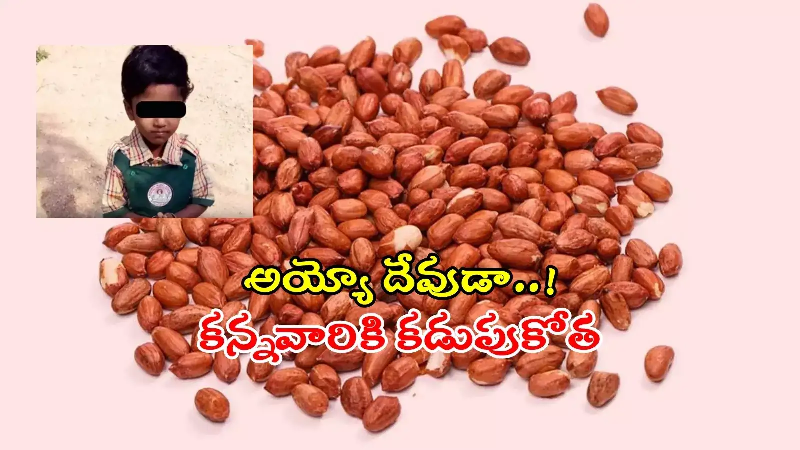 నాలుగేళ్ల చిన్నారిని బలితీసుకున్న పల్లిగింజ.. అయ్యో చిట్టితల్లీ..!