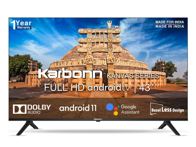 <strong>Karbonn 109 cm (43 inches) Full HD Smart Android IPS LED TV: </strong>