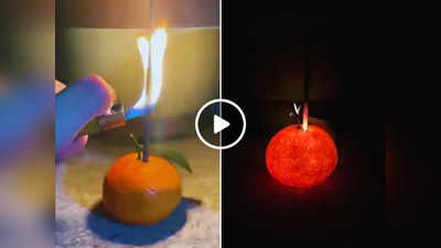 ​Viral Video: संतरे से कमरे में कर दी रोशनी, वीडियो देख लोग बोले- कितना खूबसूरत लग रहा है!