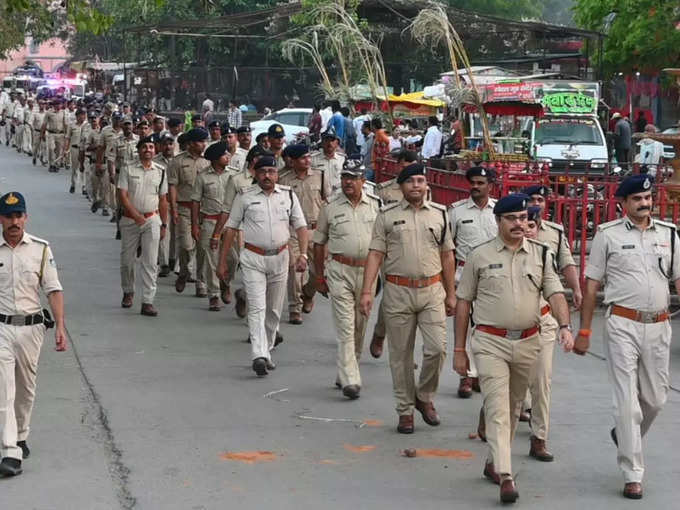 प्रदेश भर की पुलिस ने किया गश्त 