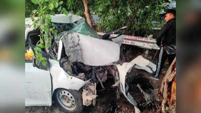 Greater Noida: 120 की रफ्तार से Car पेड़ से टकराई, दिल्ली लौट रहे दंपती समेत ढाई महीने के बच्चे की मौत