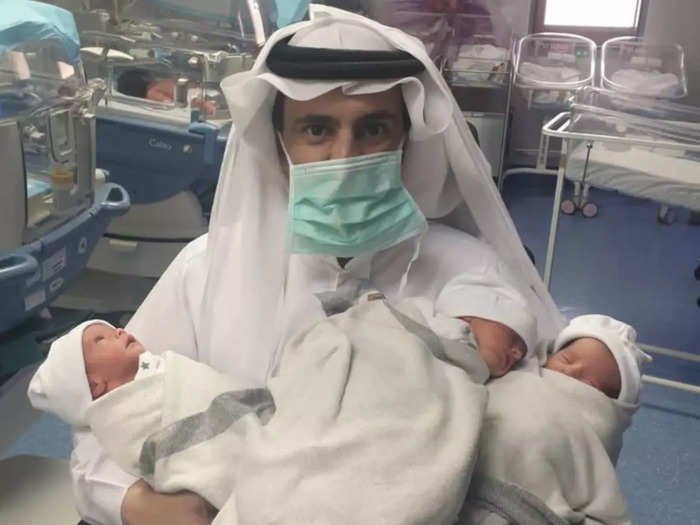 saudi citizen with newborn baby