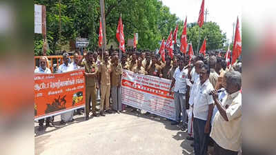 தமிழக அரசுக்கு எதிராக கண்டன ஆர்பாட்டம்-100 க்கும் மேற்பட்ட ஆட்டோ ஓட்டும் தொழிலாளர்கள் பங்கேற்பு