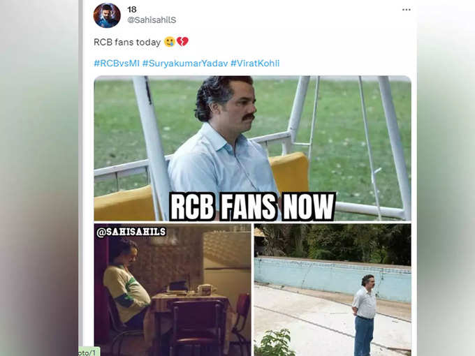 मैच हारने के बाद RCB फैंस का हाल