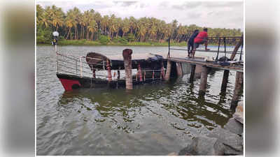 താനൂർ പുഴയിൽ വീണ്ടും ബോട്ട് മുങ്ങി; സർവീസ് ആരംഭിച്ചത് ഒരുമാസം മുൻപ്