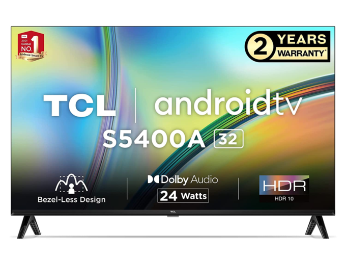 <strong>TCL (32 inches) Bezel-Less S Series HD Ready Smart Android LED TV:</strong>