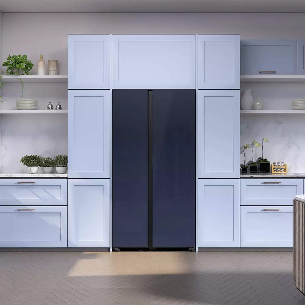 Samsung bespoke refrigerator Clean Navy colour