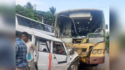 കാര്‍ ബസുമായി കൂട്ടിയിടിച്ച് നാല് മരണം; ഏഴ് പേര്‍ക്ക് ഗുരുതര പരിക്ക്