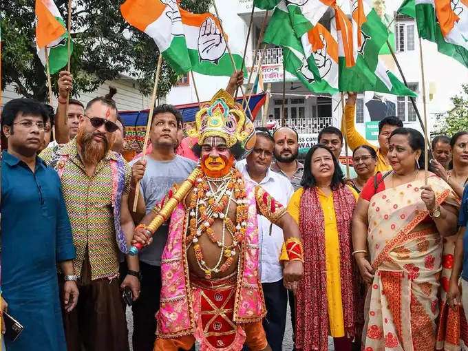 कांग्रेस को मिला बजरंग बली का आशीर्वाद!