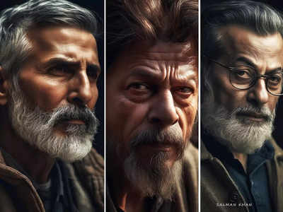 AI Images: अक्षय की पकी दाढ़ी, बूढ़े हुए शाहरुख, सलमान की आईं झुर्रियां... AI ने बिगाड़ा इन 10 स्टार्स का हुलिया 
