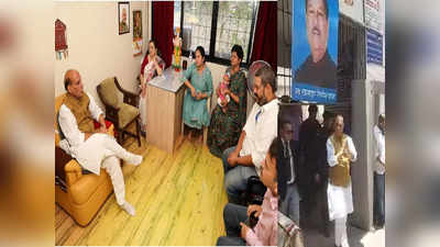 Rajnath Singh in Pune : जुना मित्र सोडून गेला, पुण्यात येताच राजनाथ सिंह बापट कुटुंबियांच्या भेटीला
