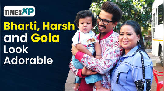 bharti singh with husband harsh and son gola
