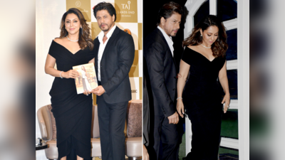 SRK-Gauri Khan Book Launch: બુક લૉન્ચ ઇવેન્ટમાં પાવર કપલ SRK-ગૌરી ખાને બ્લેક આઉટફિટ્સમાં કરી એન્ટ્રી; જૂઓ તસવીરો 