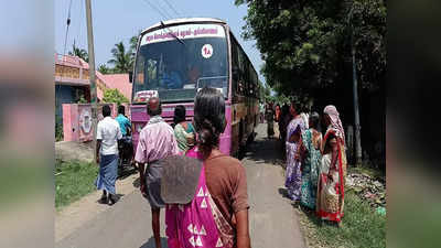 துறையூர்; எங்களுக்கு மட்டும் 100 நாள் பணி குடுக்கல...  ஊராட்சி நிர்வாகத்தை கண்டித்து சாலை மறியல்!