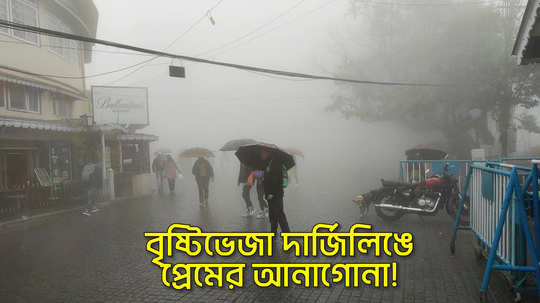 romantic weather found as rainfall happens in darjeeling see the viral video