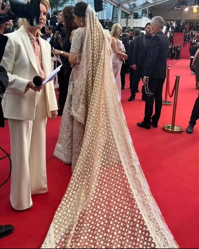 Cannes 2023 Sara Ali Khan In Desi Bride look