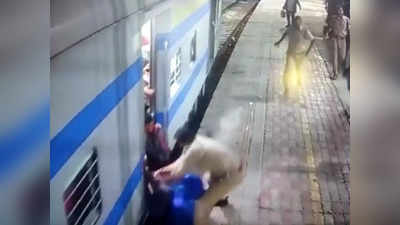 Sultanpur: ट्रेन पर चढ़ते समय नीचे गिरा यात्री, GRP-RPF जवानों ने बिजली की फुर्ती से लपक बचा ली जान, देखें वायरल वीडियो
