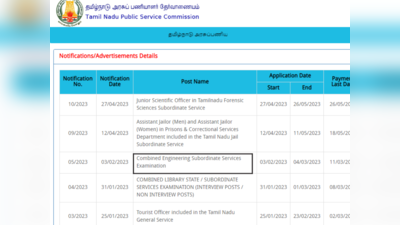 TNPSC : ஒருங்கிணைந்த பொறியியல் சார்நிலை தேர்வுகளுக்கான ஹால் டிக்கெட் வெளியீடு!