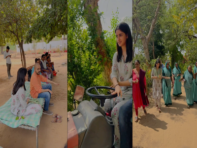 Navya Naveli Nanda: ગુજરાતના ગામડાની મુલાકાતે નવ્યા, ખેતરમાં ચલાવ્યું ટ્રેક્ટર, સ્થાનિક મહિલાઓ સાથે કરી વાત
