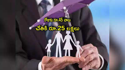 LIC Policy: రోజుకు రూ.45 మాత్రమే.. మెచ్యూరిటి కల్లా చేతికి రూ.25 లక్షలు..  సూపర్ బెనిఫిట్స్!