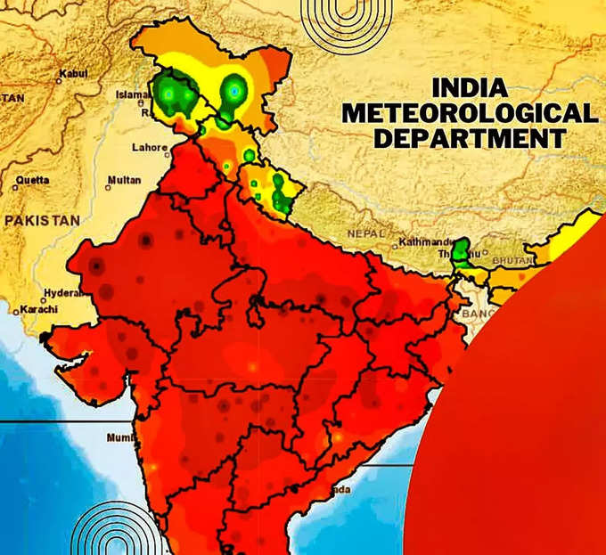 Weather Update: IMD के मैप में सब लाल-लाल क्‍यों?