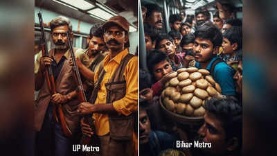 हैदराबाद मेट्रो के अंदर बिरयानी दिखी तो बिहार में लिट्टी-चोखा, सब पूछने लगे दिल्ली मेट्रो का क्या सीन है?