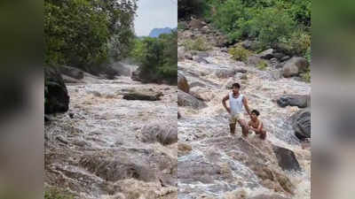 കുളിക്കാനിറങ്ങിയപ്പോൾ മലവെള്ളപ്പാച്ചിൽ; ഇരുവഞ്ഞിപ്പുഴയിൽ അകപ്പെട്ട് യുവാക്കൾ; കയർ കെട്ടി രക്ഷാപ്രവർത്തനം