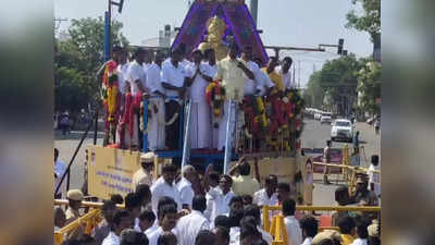 பேரரசர் பெரும்பிடுகு முத்தரையர் சதய விழா - திருச்சியில் திருவுருவ சிலைக்கு அமைச்சர் மரியாதை