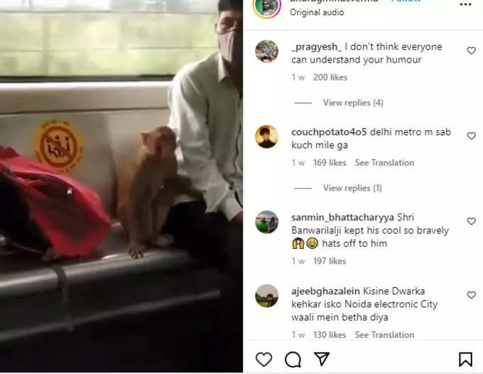 मेट्रो में जानवर का जलवा!