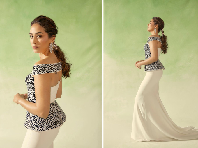 Mira looked like an apsara in a fishtail gown