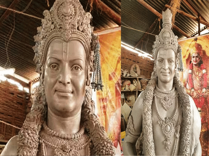 ​भगवान कृष्ण की तरह दिखने वाली प्रतिमा​
