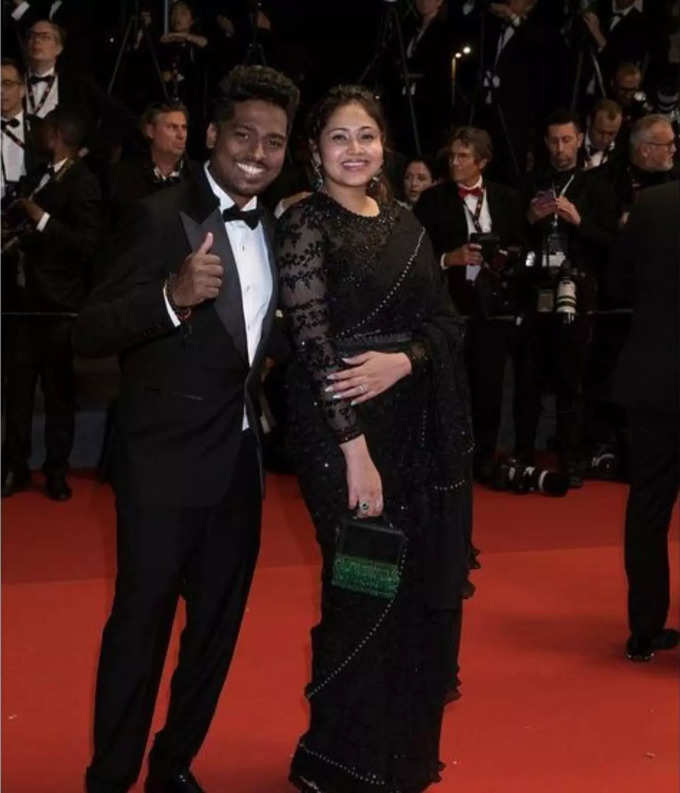 atlee with wife cannes