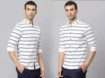 हॉरिजॉन्टल लाइनिंग वाले Striped Shirts से दिख सकते हैं स्लिम और स्मार्ट, फैब्रिक भी है काफी सॉफ्ट