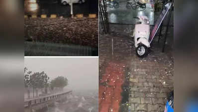 गुजरात: दिन में धूप खिलने के बाद अचानक बदला मौसम, अहमदाबाद में बारिश के साथ गिरे ओले, IPL फाइनल भी धुला